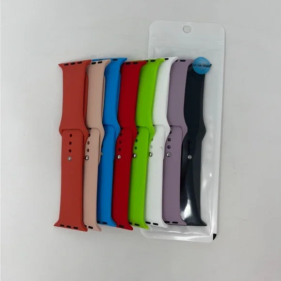 For Apple Watch Silicone Band Strap Series 1/2/3/4/5/6/SE Sports 38/40/42/44mm - Picture 4 of 4